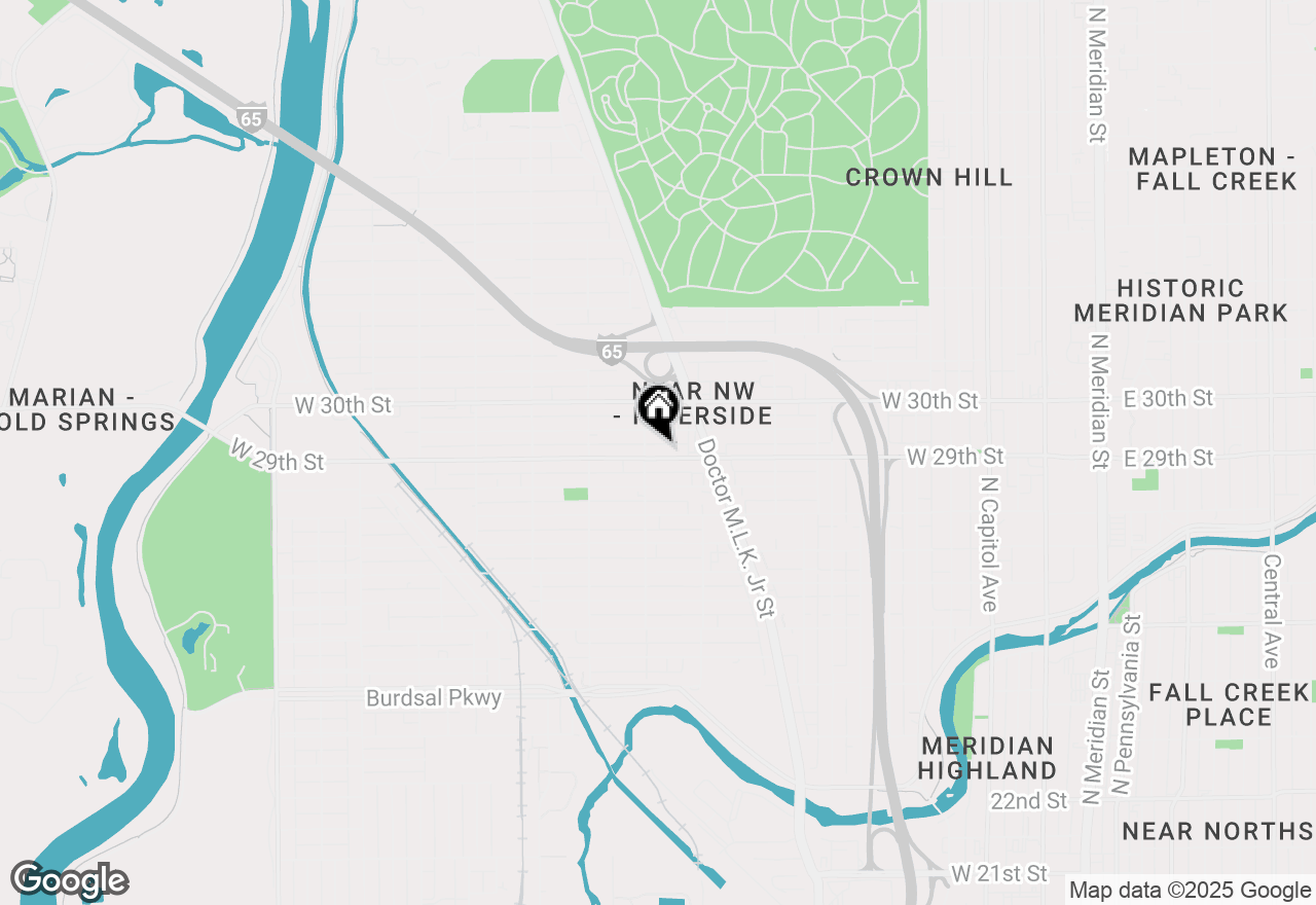Map of 866 W 29th Street, Indianapolis, IN 46208