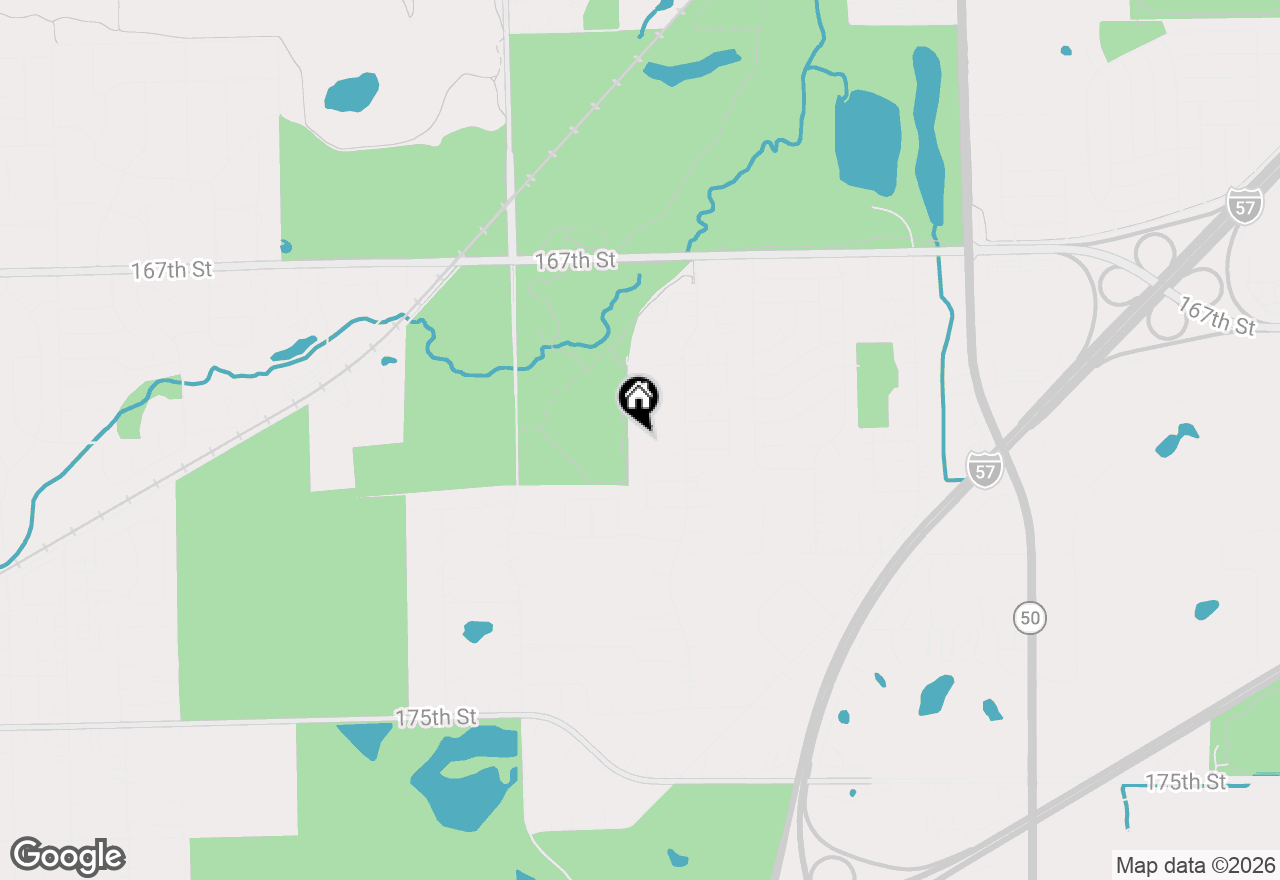 Map of 5345 Forest Trail, Oak Forest, IL 60452