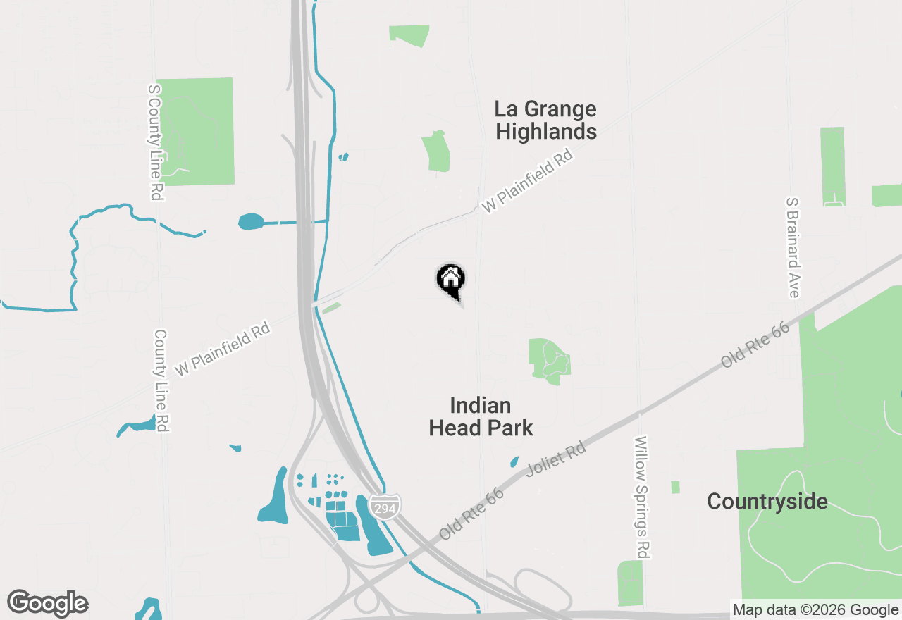 Map of 11225 Hiawatha Lane, Indian Head Park, IL 60525