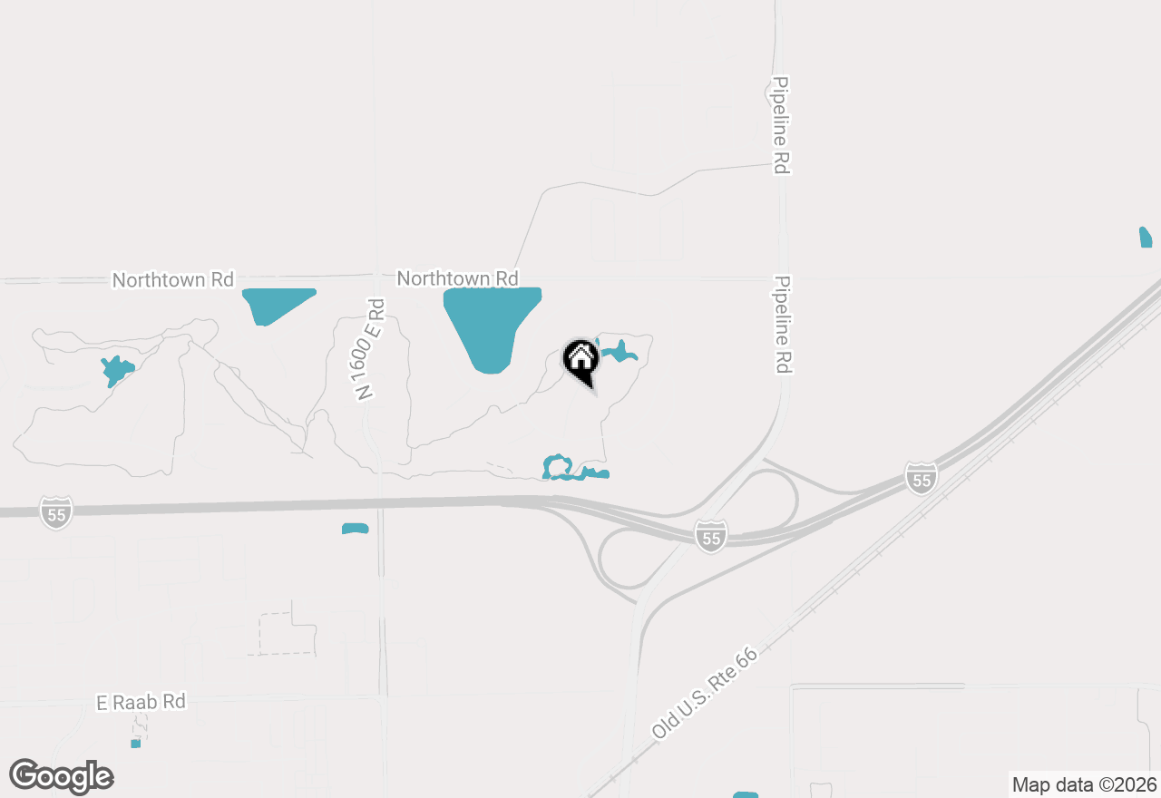 Map of 1908 Deer Cove Cc Court, Normal, IL 61761