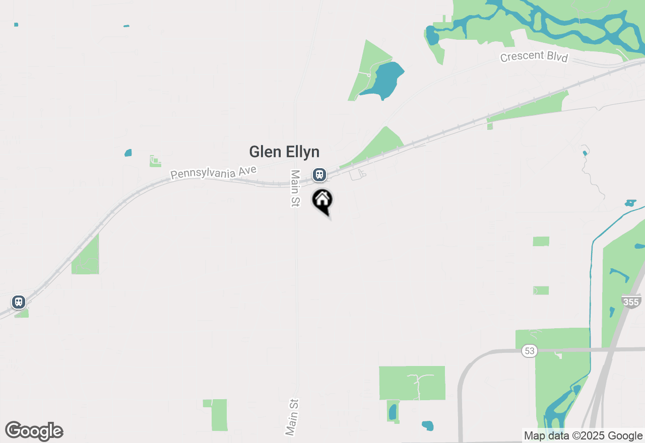 Map of 389 Forest Avenue, Glen Ellyn, IL 60137