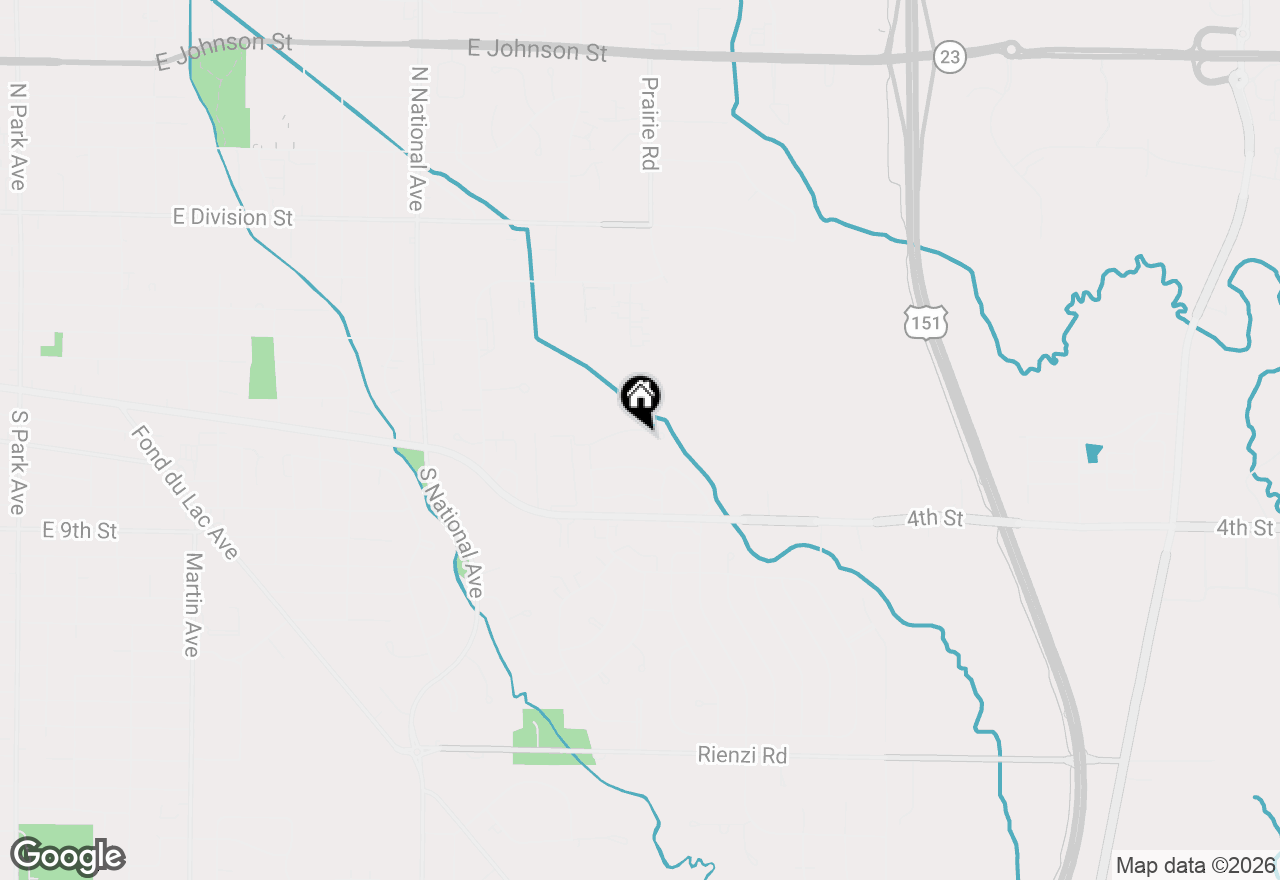 Map of 1016 Springs Rd, Fond Du Lac, WI 54935