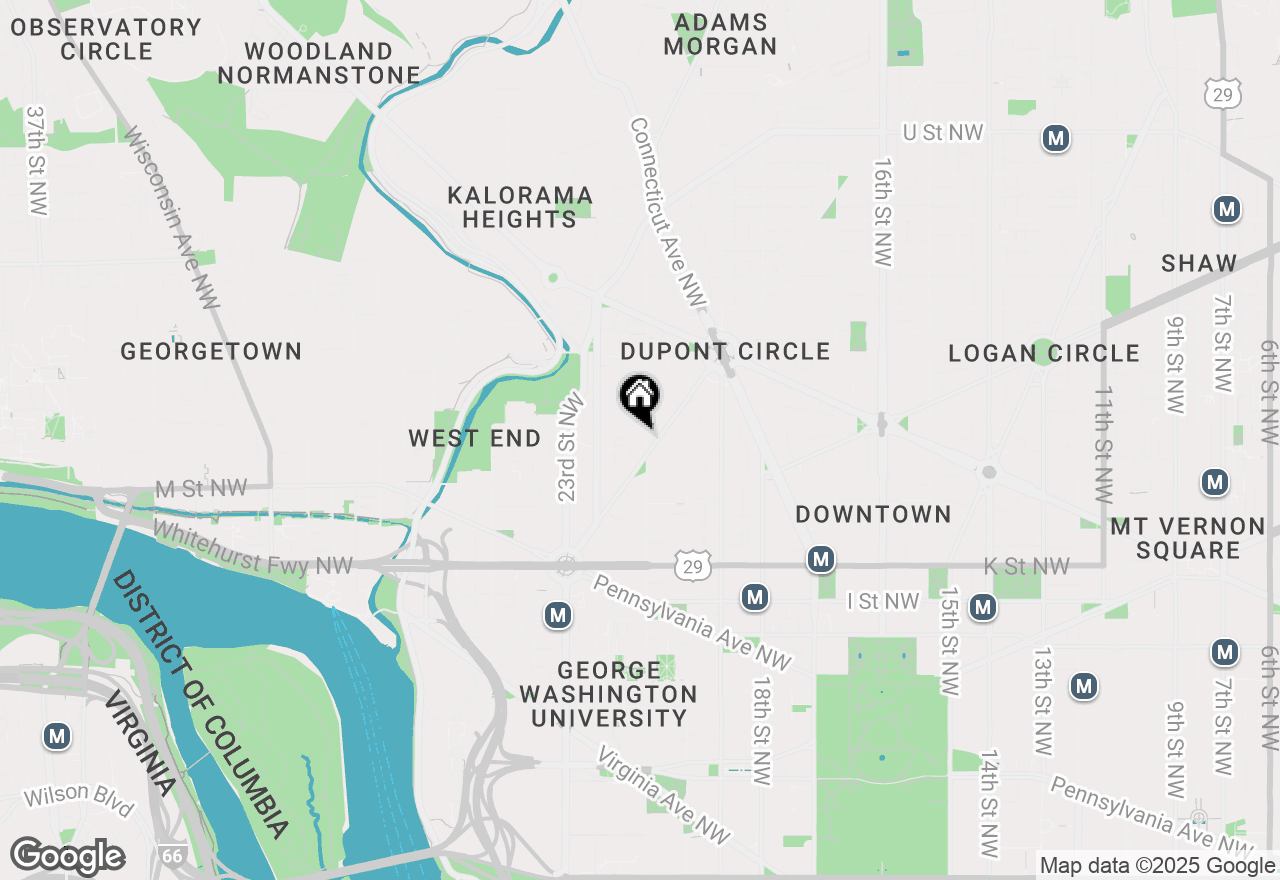 Map of 1260 21st Street Nw #505, Washington, DC 20036