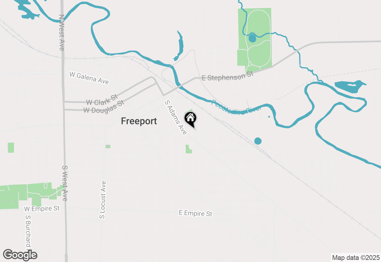 Map of 440-442 S Liberty Avenue, Freeport, IL 61032