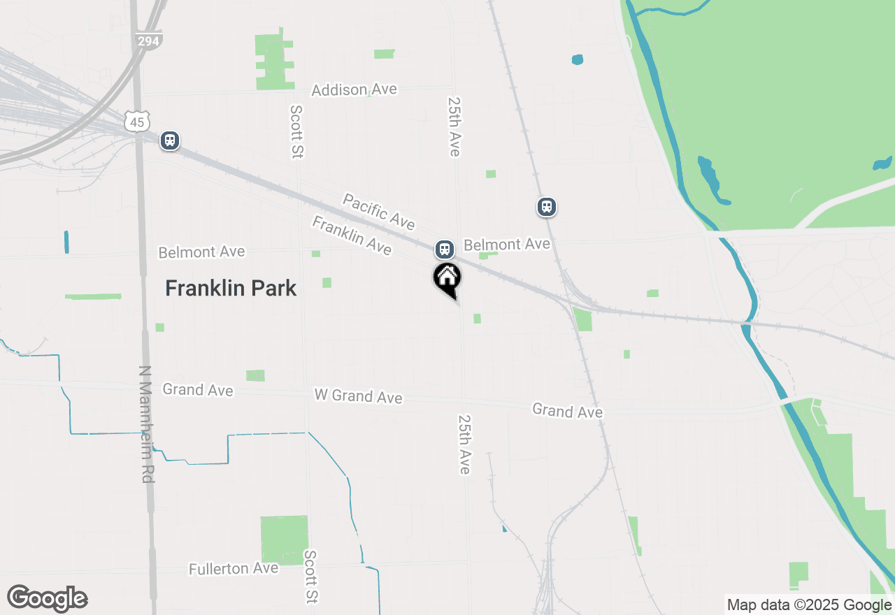 Map of 3025 Gustav Street, Franklin Park, IL 60131