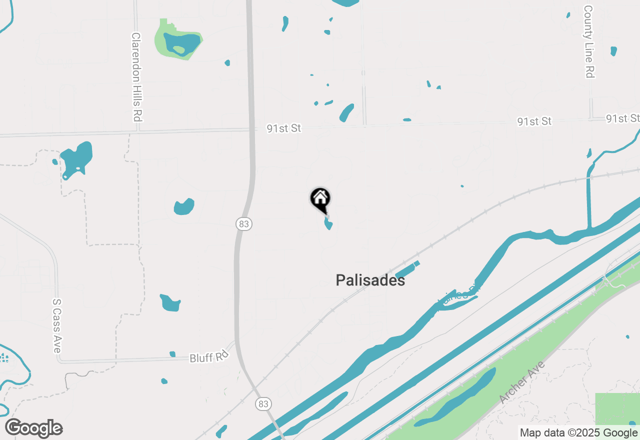 Map of 9427 Falling Waters Drive, Burr Ridge, IL 60527