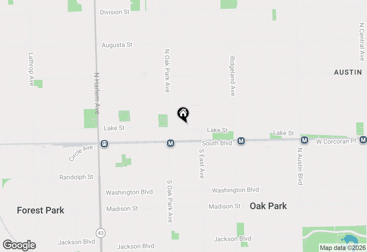 Map of 140 N Euclid Avenue #407, Oak Park, IL 60302