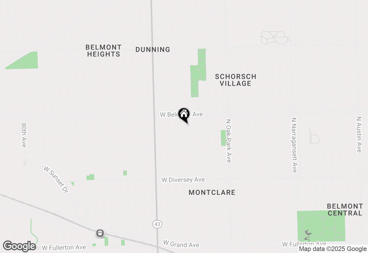 Map of 3105 N Nordica Avenue, Chicago, IL 60634