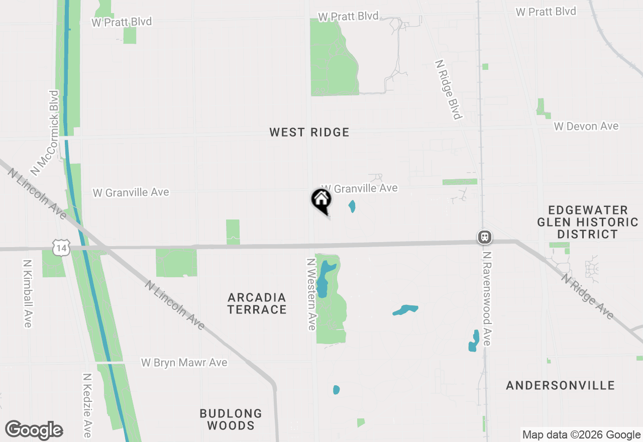 Map of 2345 W Glenlake Avenue #1, Chicago, IL 60659