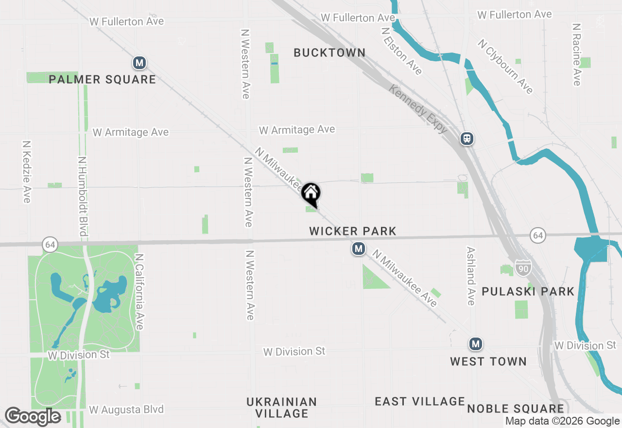 Map of 2152 W Caton Street, Chicago, IL 60647