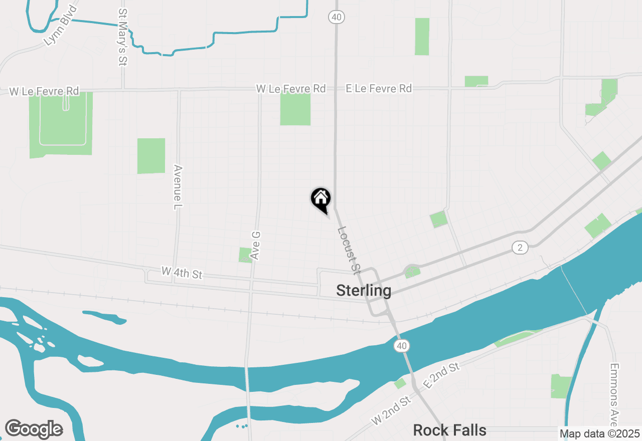 Map of 803 Avenue C, Sterling, IL 61081