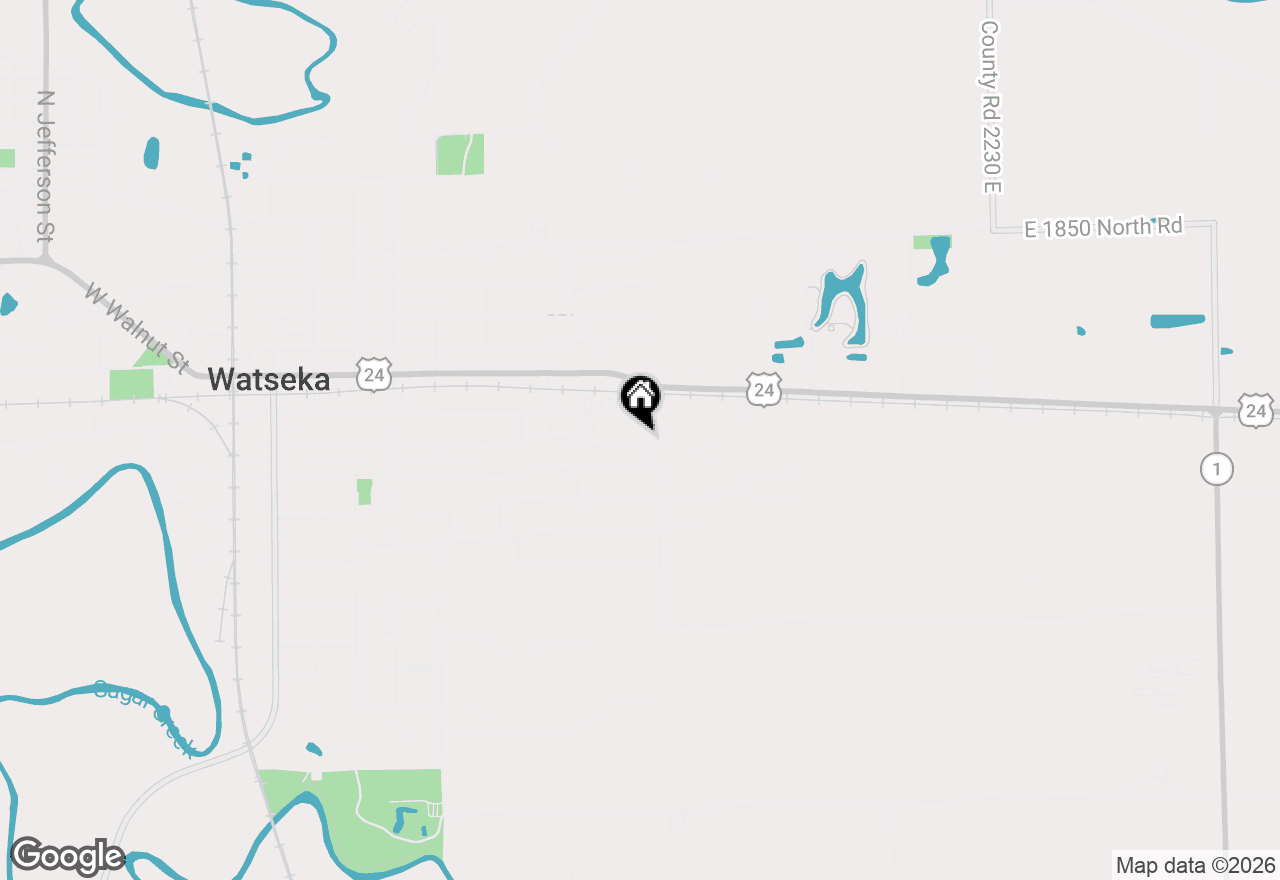 Map of 850 E Locust Street, Watseka, IL 60970