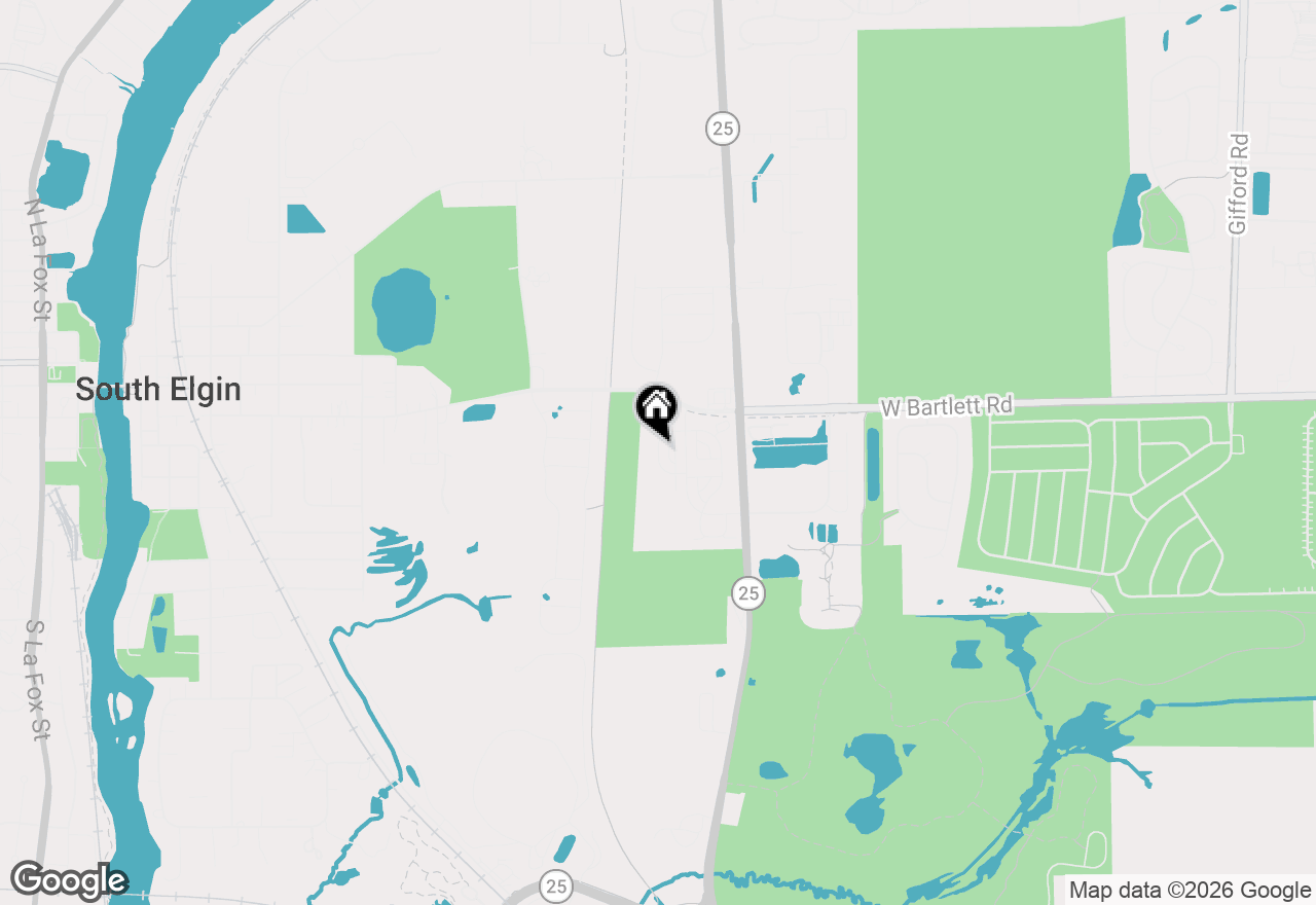 Map of 1004 Atterberg Road, South Elgin, IL 60177