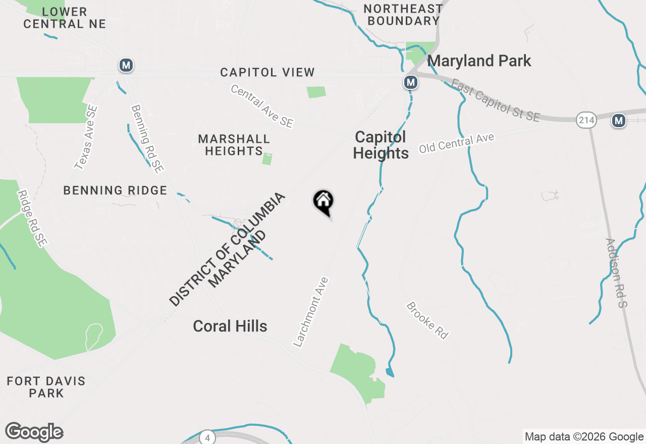 Map of 623 Elfin Avenue, Capitol Heights, MD 20743