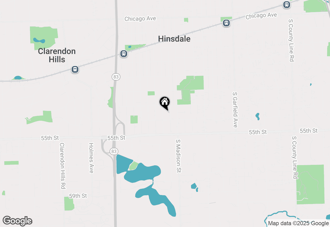 Map of (Address confidential), Hinsdale, Illinois 60521
