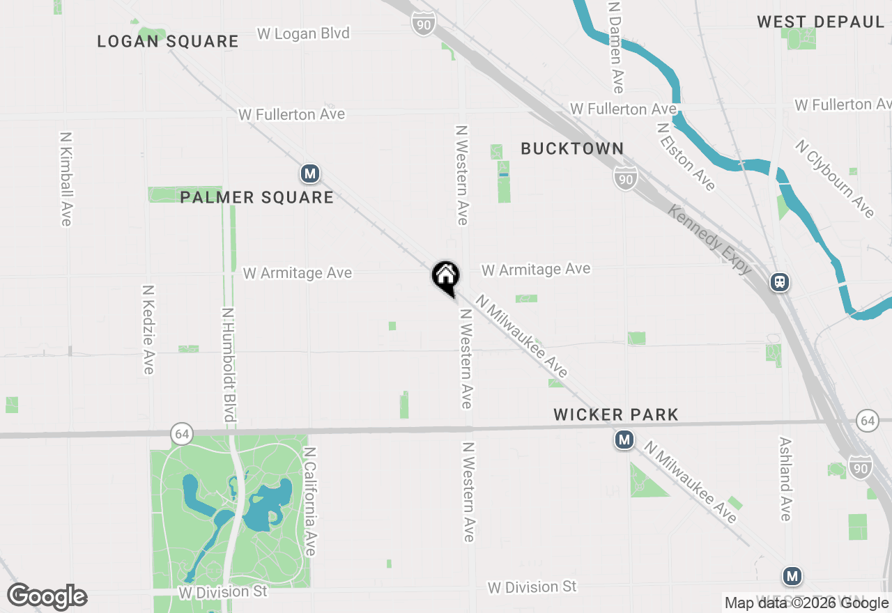 Map of 2434 W Cortland Street, Chicago, IL 60647