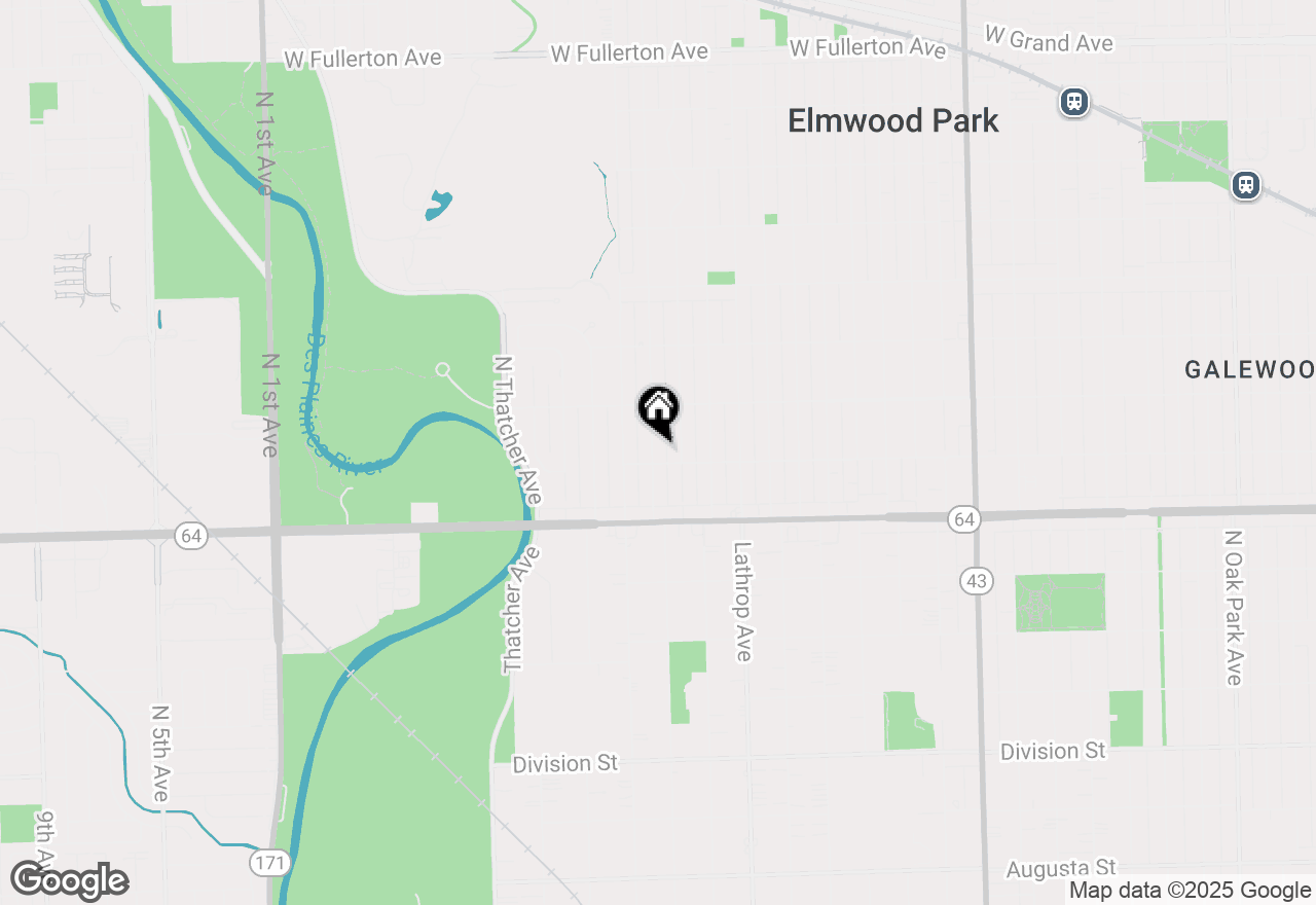 Map of (Address confidential), Elmwood Park, Illinois 60707