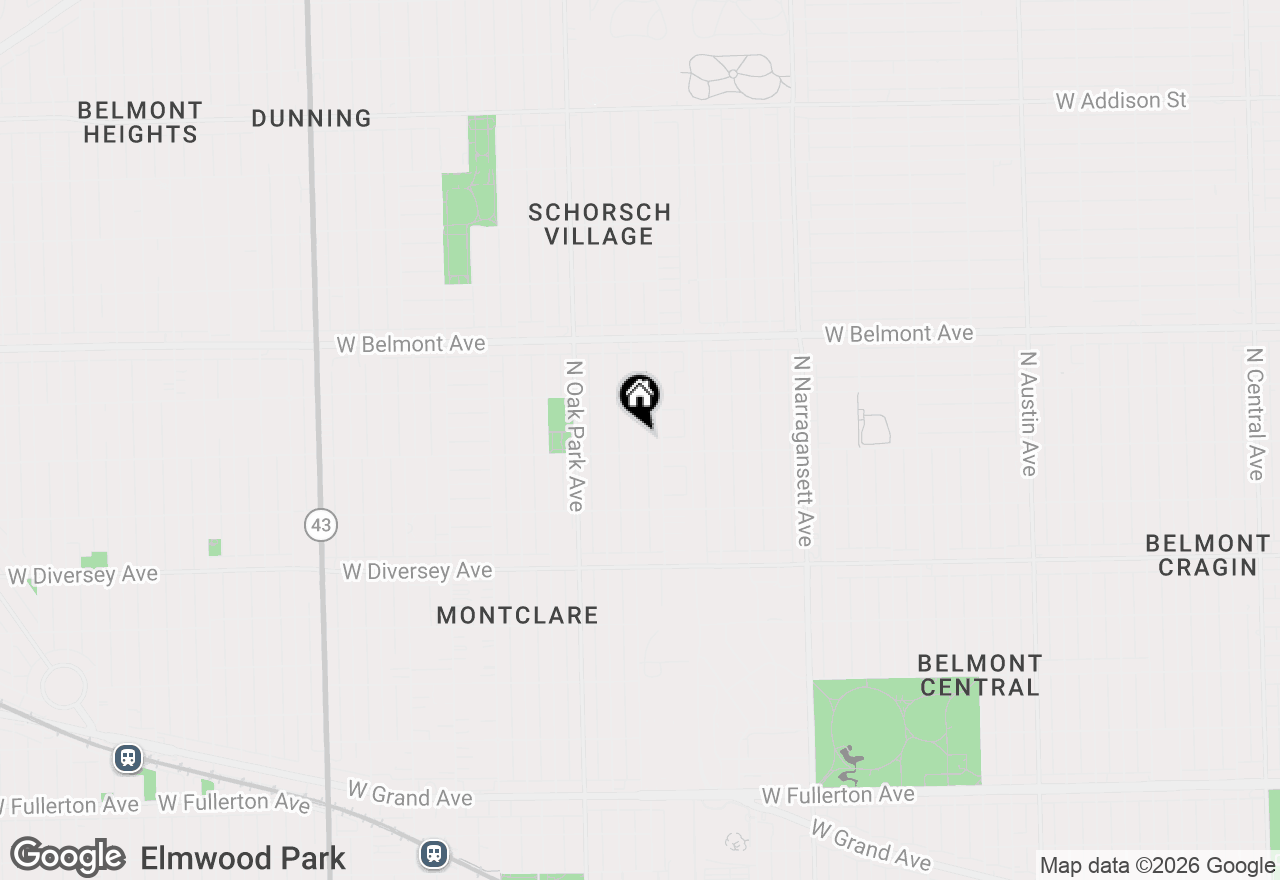 Map of 3013 N Normandy Avenue, Chicago, IL 60634
