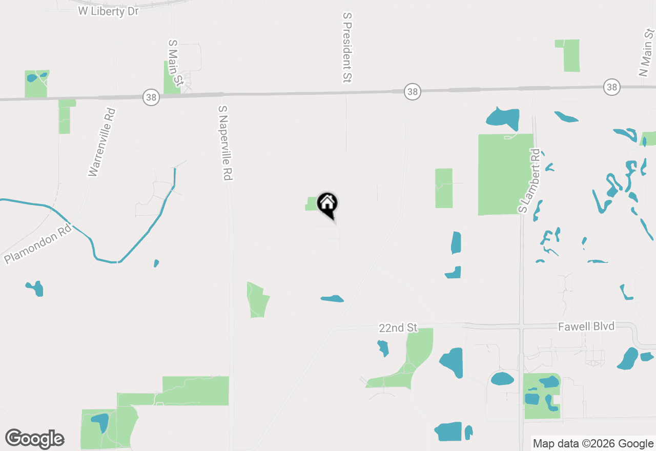 Map of 855 Johnstown Lane #A, Wheaton, IL 60189