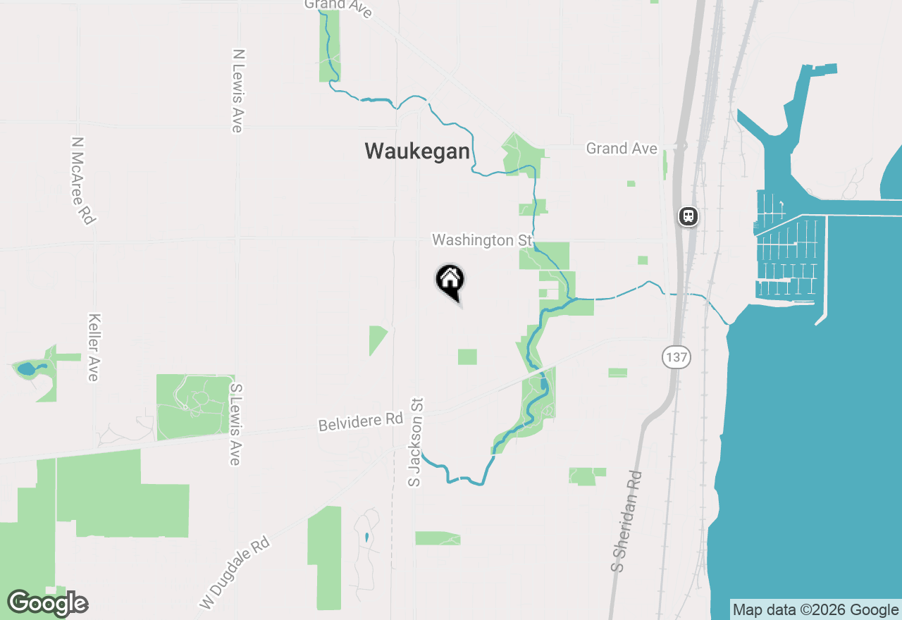 Map of 224 S Lincoln Avenue, Waukegan, IL 60085