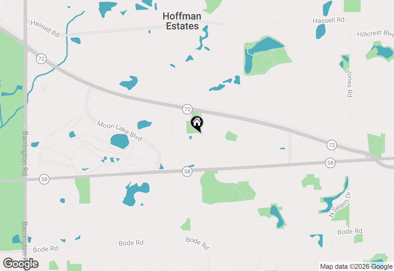 Map of 1661 Carmel Court, Hoffman Estates, IL 60169
