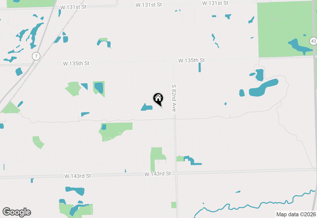 Map of 8255 W 138th Street, Orland Park, IL 60462