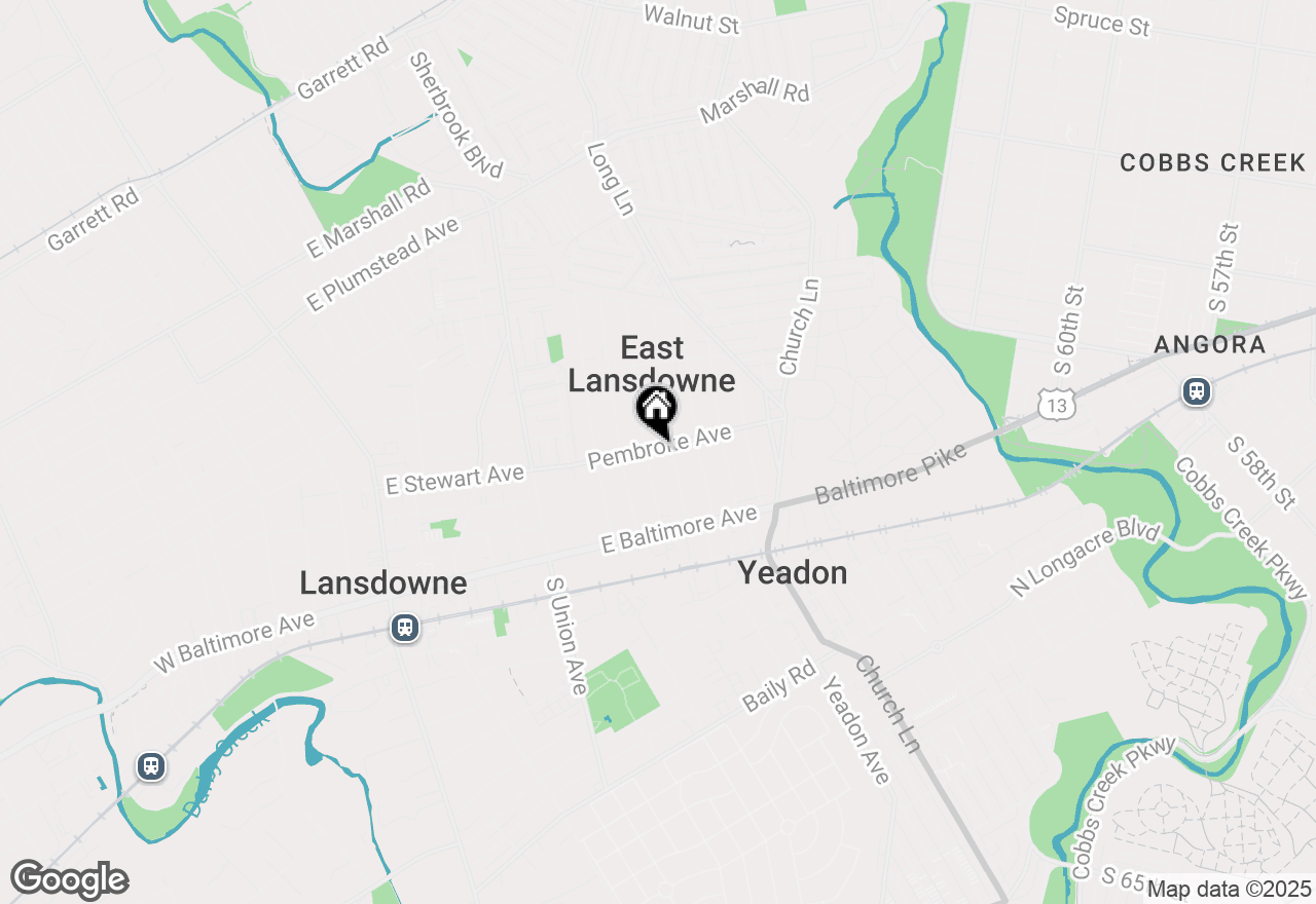 Map of 608 Pembroke Avenue, Lansdowne, PA 19050