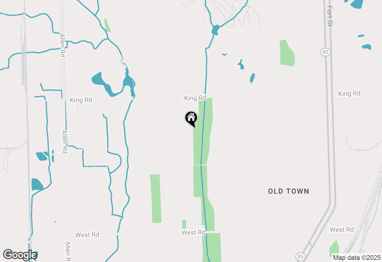 Map of 1807 Churchill Avenue, Trenton, MI 48183