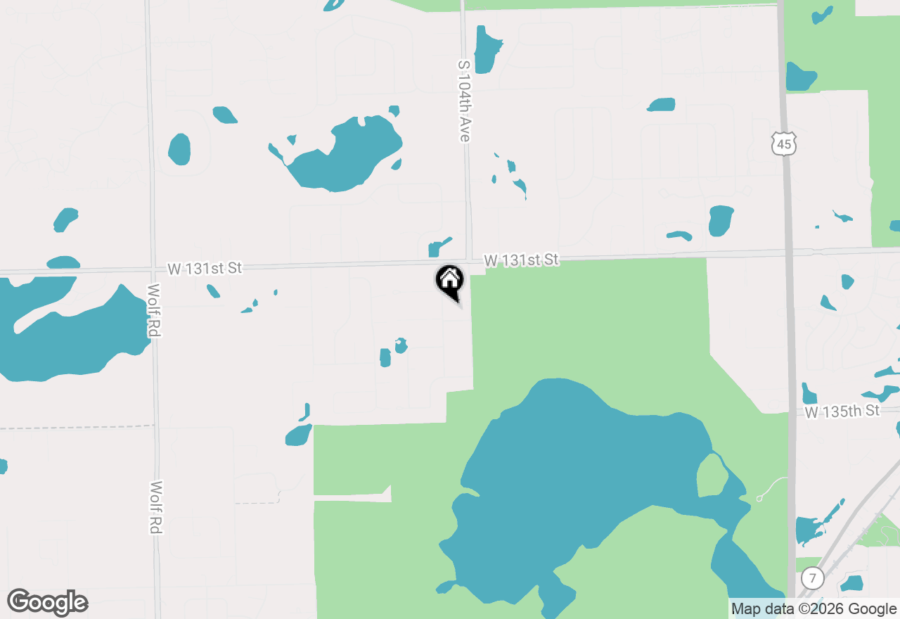 Map of 13215 S Adsit Road, Palos Park, IL 60464