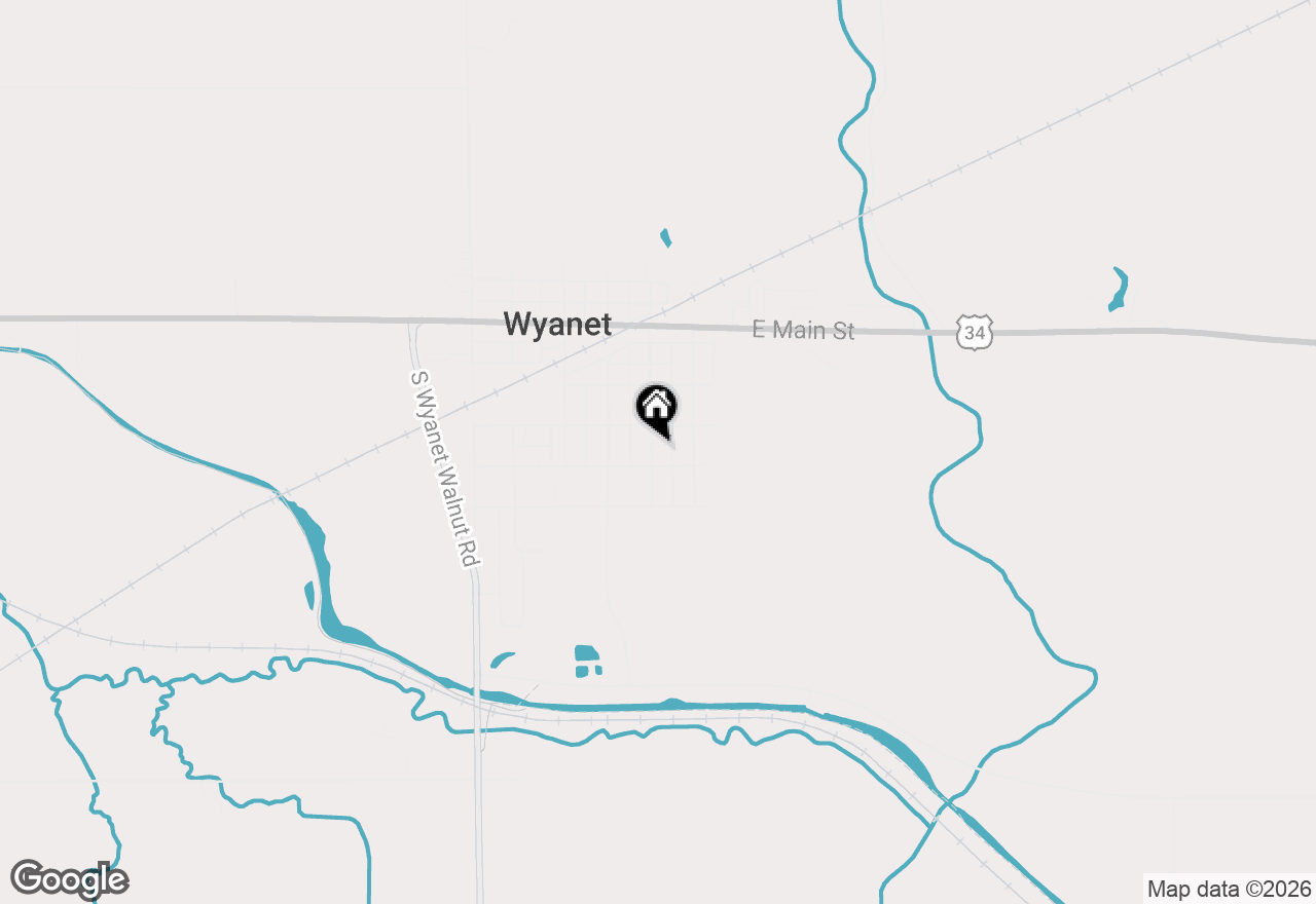 Map of 311 S Walnut Street, Wyanet, IL 61379