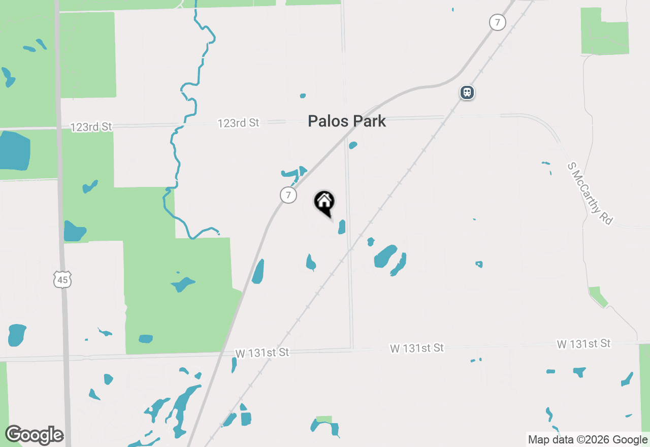 Map of 8623 W Algoma Road, Palos Park, IL 60464