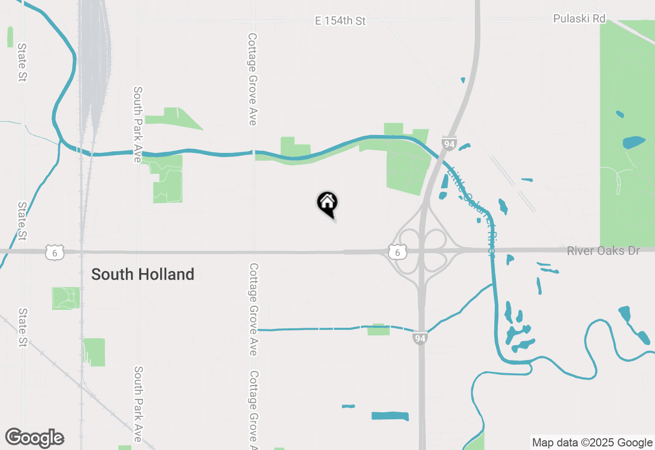 Map of 1035 E 161st Street, South Holland, IL 60473