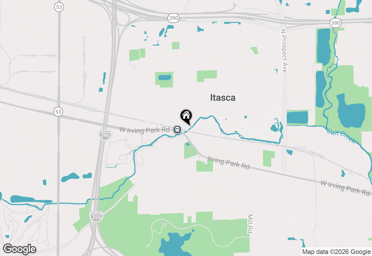 Map of 127 N Walnut Street #3D, Itasca, IL 60143