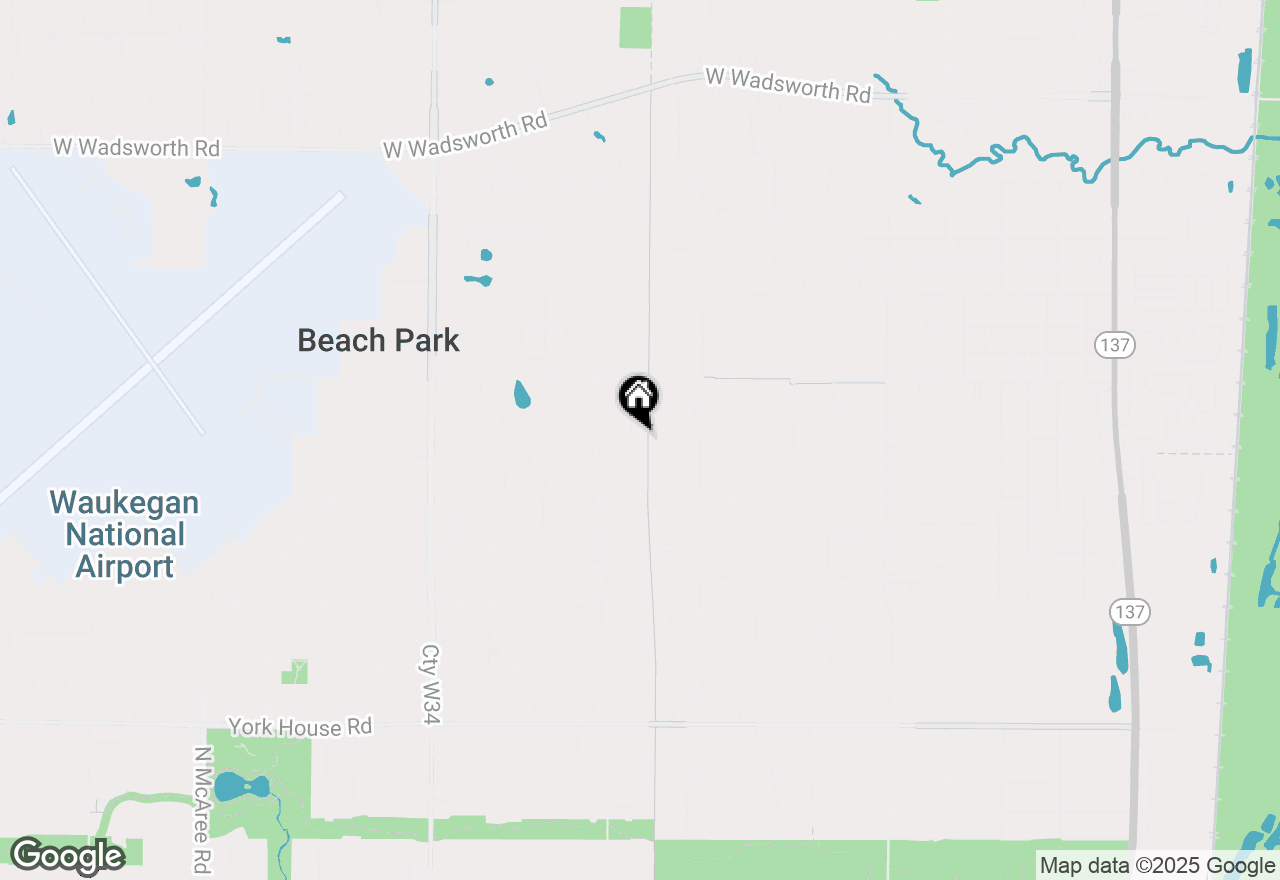 Map of 1342 Anthony Court, Waukegan, IL 60087