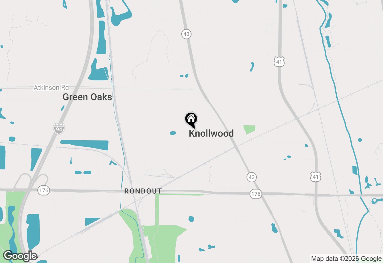 Map of 309 Forest Knoll Road, Lake Bluff, IL 60044