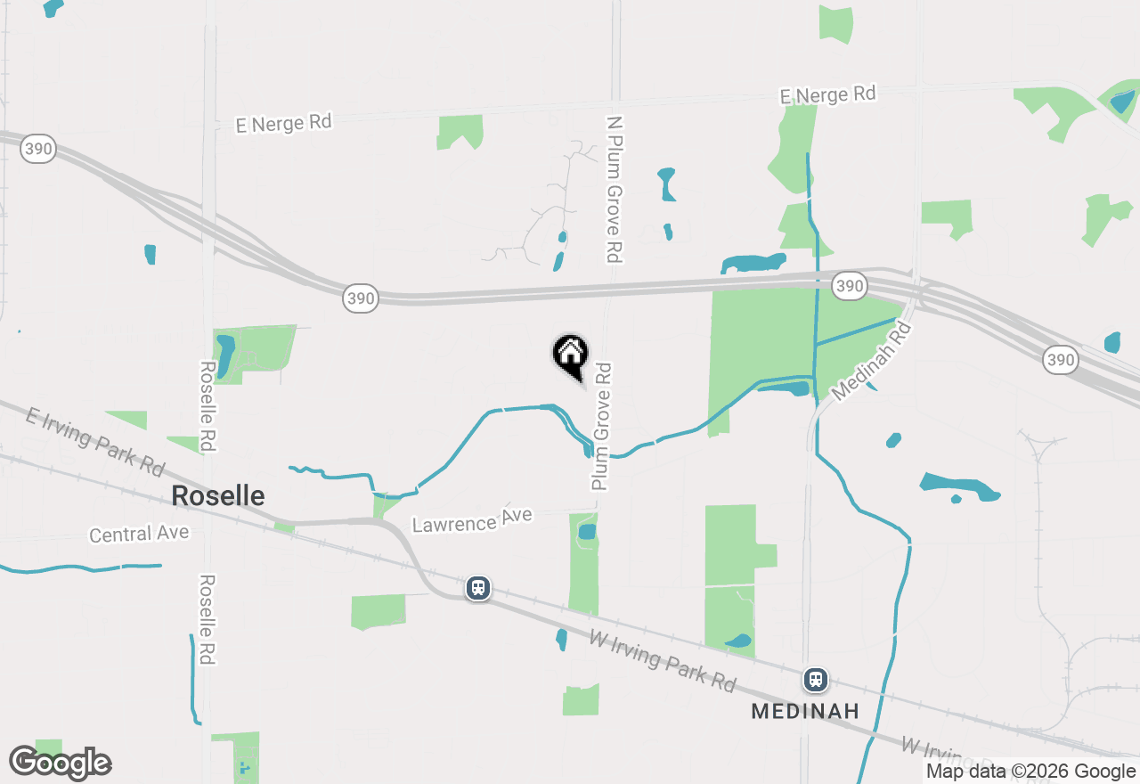 Map of 743 Parkview Court, Roselle, IL 60172