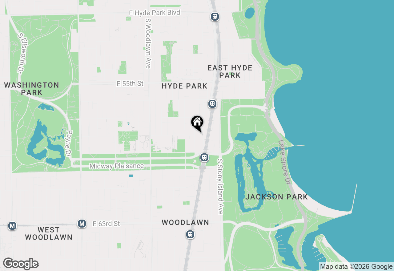 Map of 5801 S Blackstone Avenue, Chicago, IL 60637