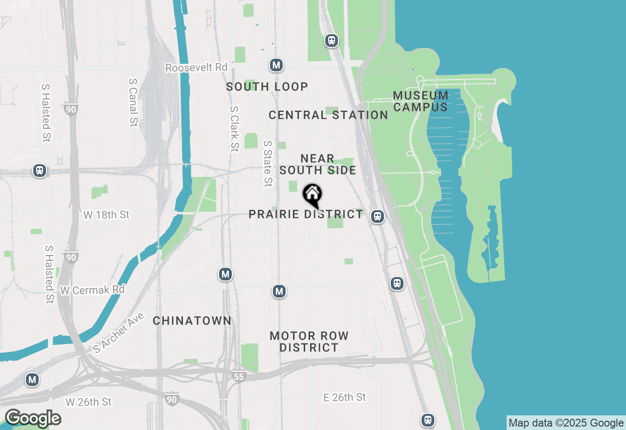 Map of 1801 S Michigan Avenue #507, Chicago, IL 60616