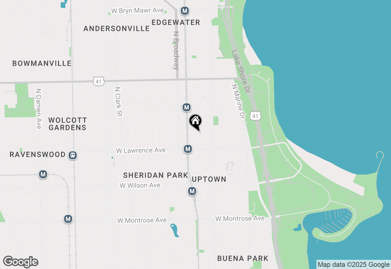 Map of 4853 N Winthrop Avenue #2S, Chicago, IL 60640