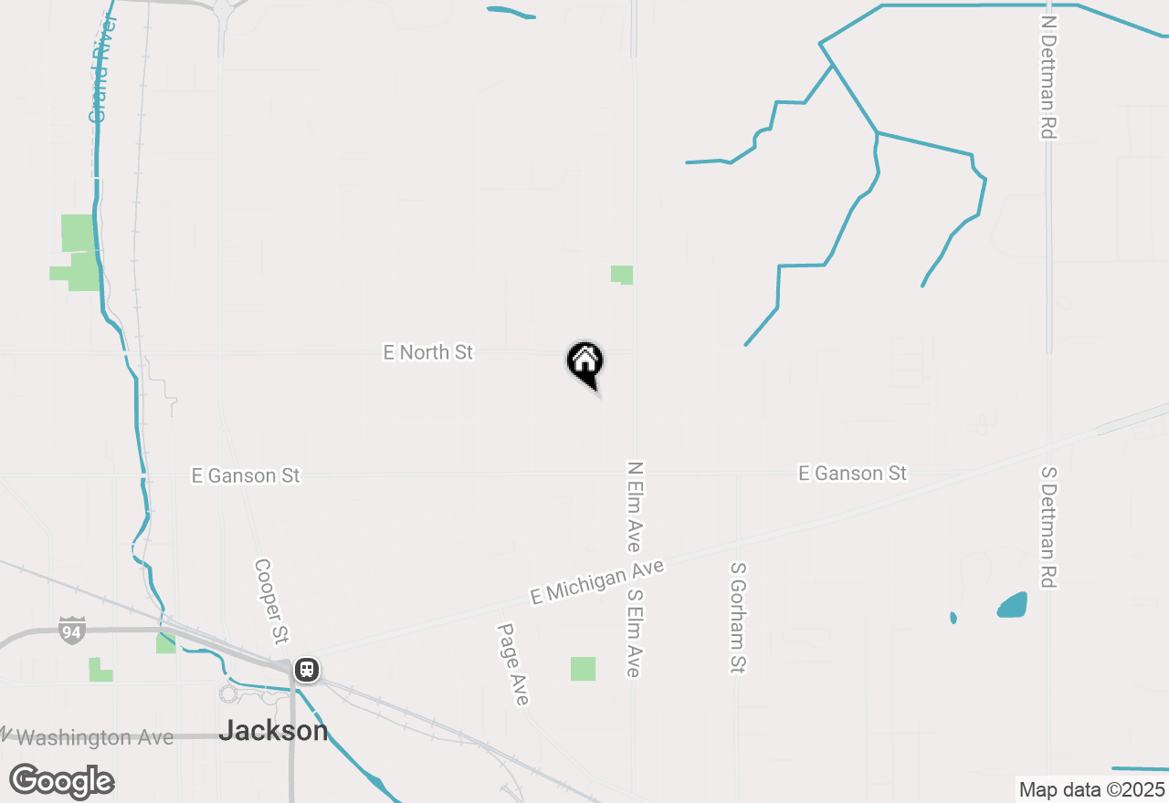 Map of 613 Gilbert Street, Jackson, MI 49202