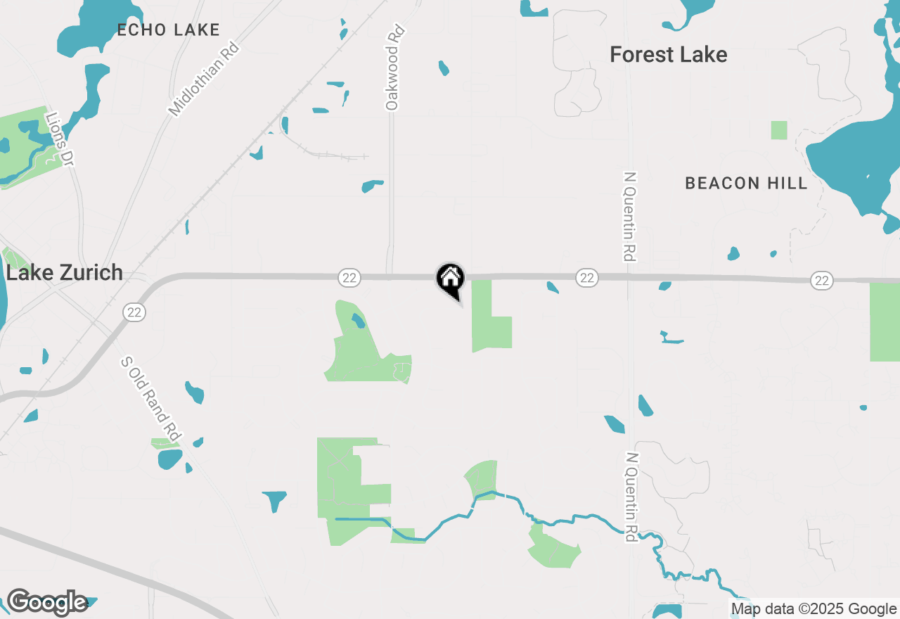 Map of 1115 Browning Lane, Lake Zurich, IL 60047