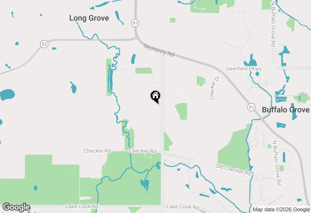 Map of 1602 Brittany Lane, Long Grove, IL 60047