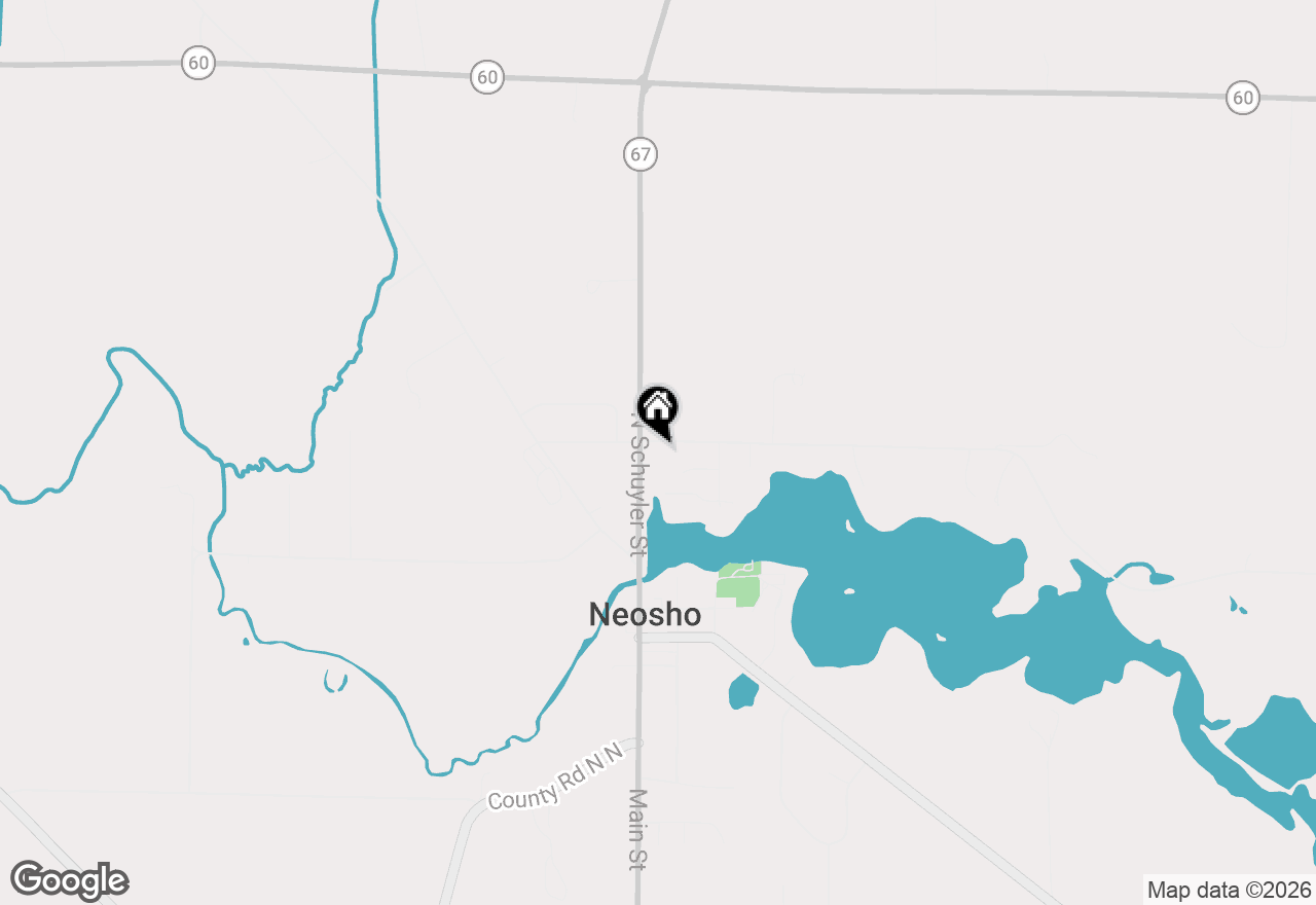 Map of 245 N Schuyler St, Neosho, WI 53059