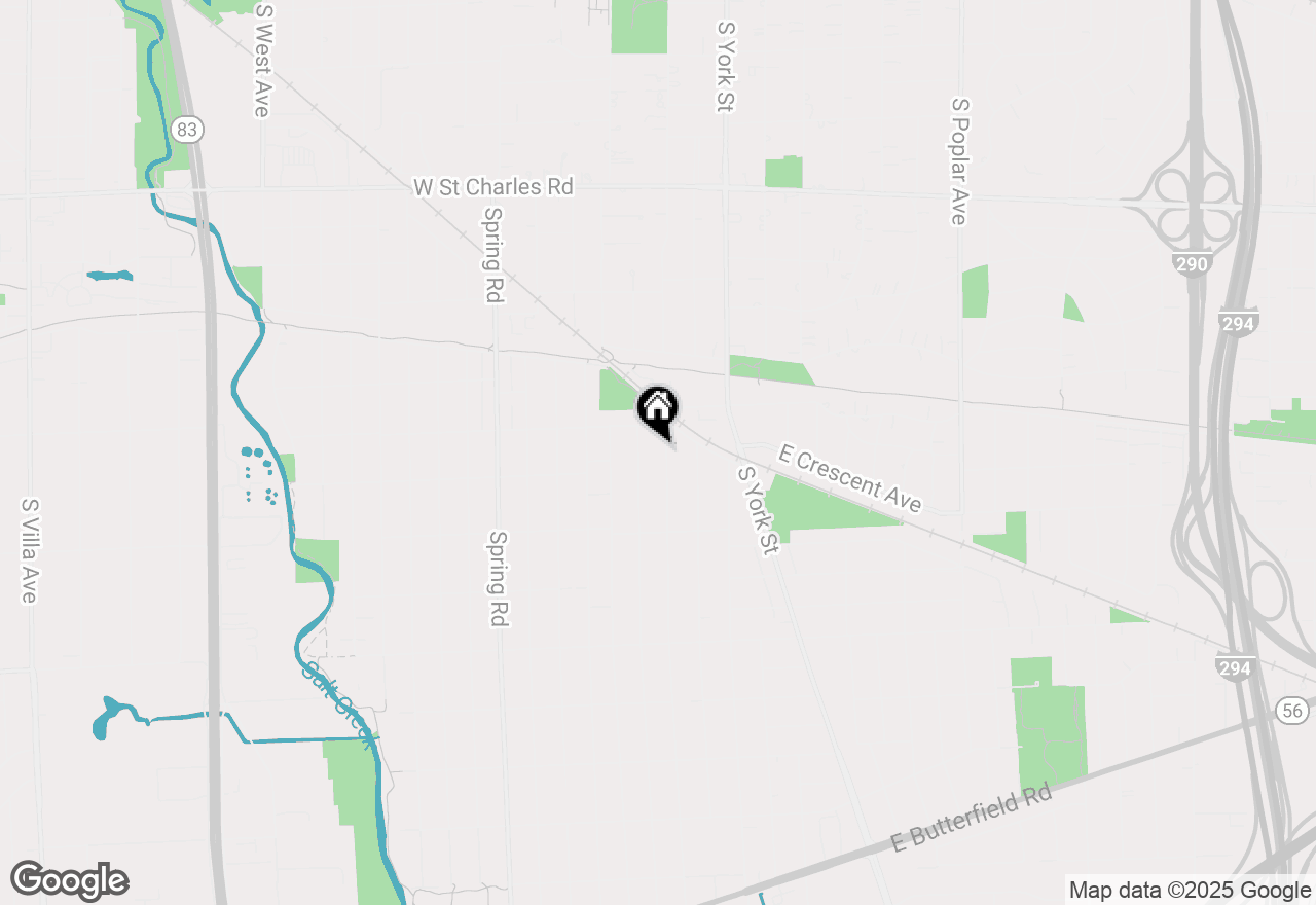 Map of 588 S Bryan Street, Elmhurst, IL 60126