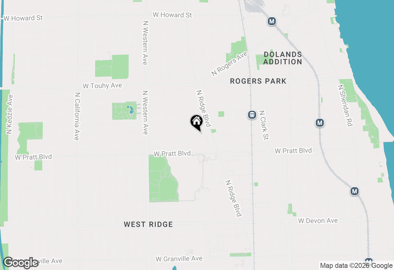 Map of 2049 W Morse Avenue #4W, Chicago, IL 60645