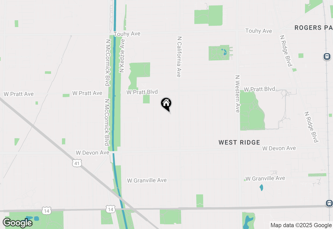 Map of 6627 N Francisco Avenue, Chicago, IL 60645
