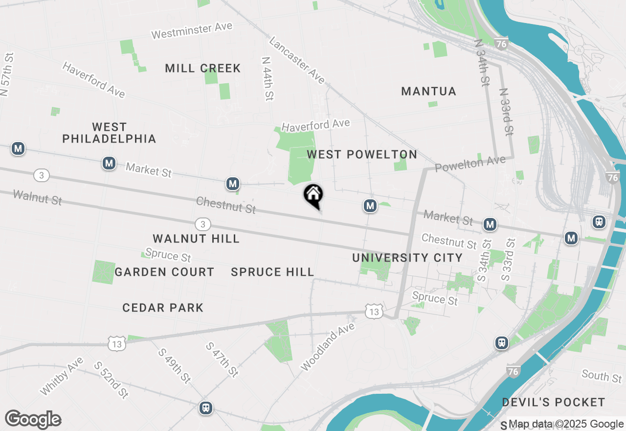 Map of 4217 Chestnut Street #206, Philadelphia, PA 19104