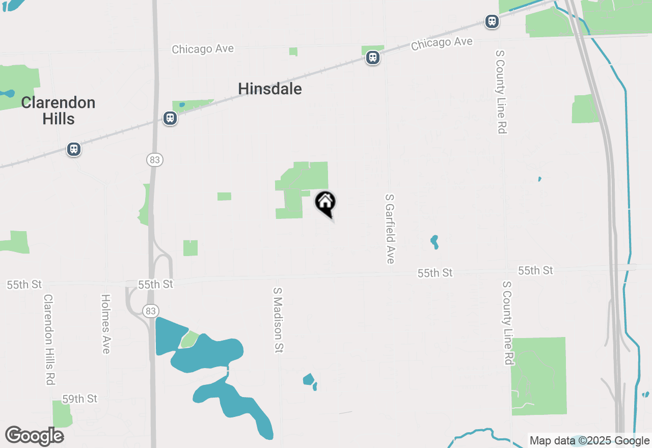 Map of 808 Grant Street, Hinsdale, IL 60521