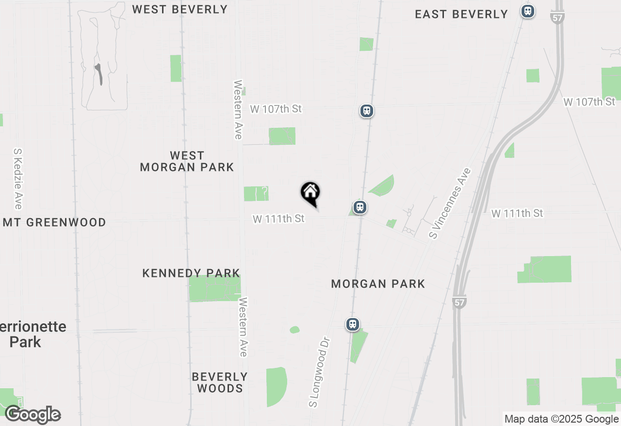 Map of 2128 W 111th Street #A, Chicago, IL 60643
