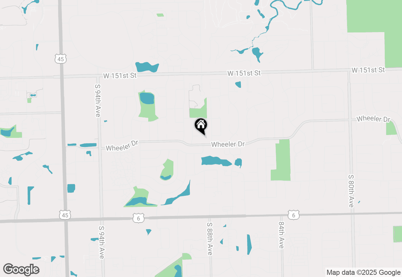 Map of 8825 Abbey Lane, Orland Park, IL 60462